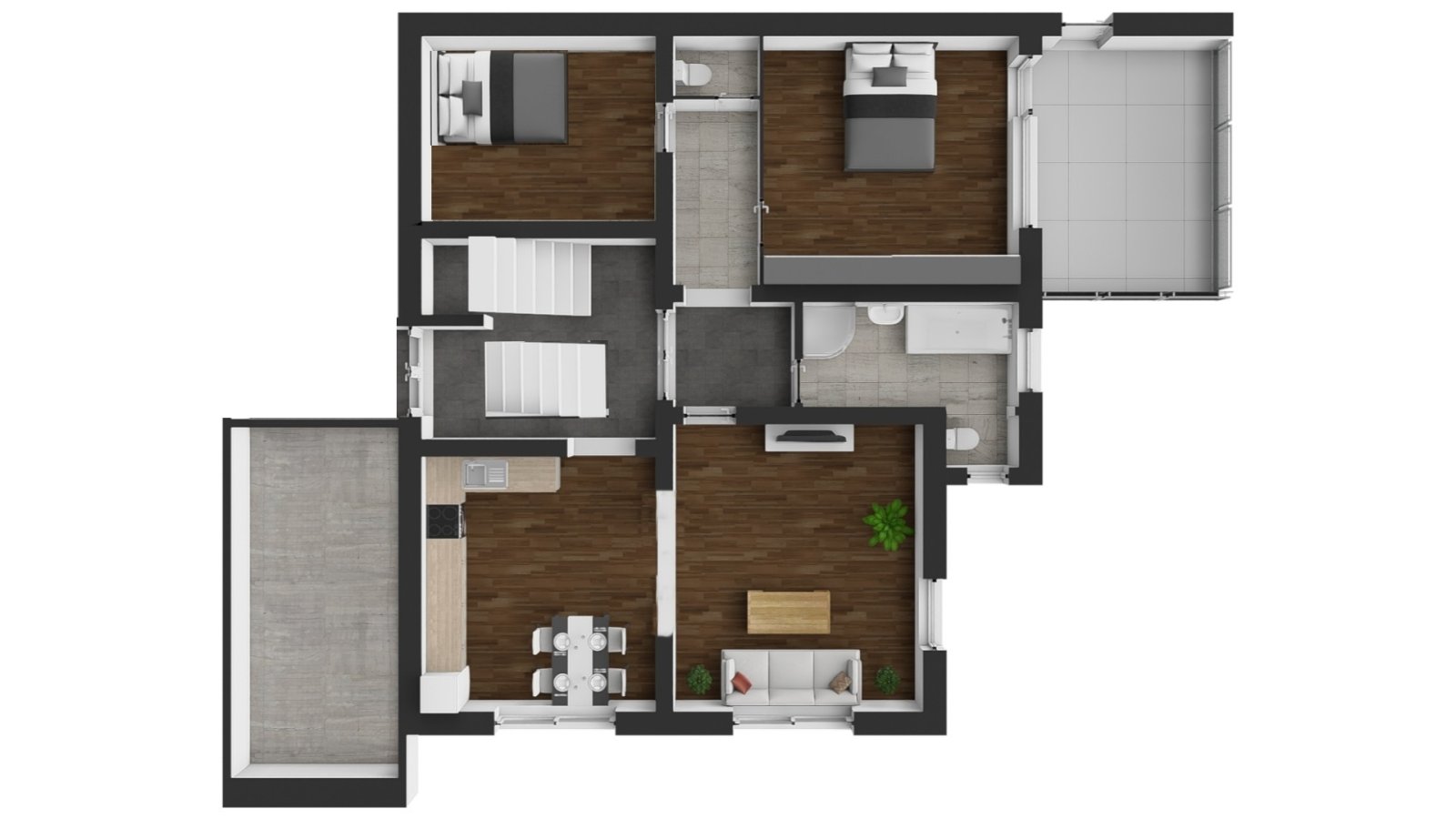 Rodinný dům se 3 bytovými jednotkami, 2x Garáž a zahrada – Úpice, ulice A. Bunzla