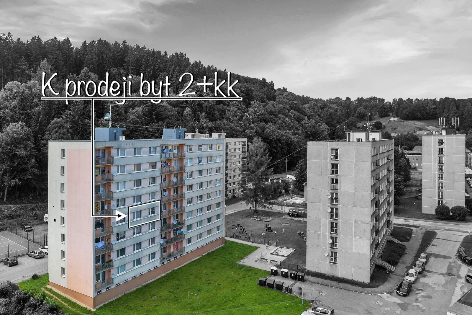 Prodej moderního bytu - 2+kk, 37 m2, Rýchorské sídliště, Svoboda nad Úpou