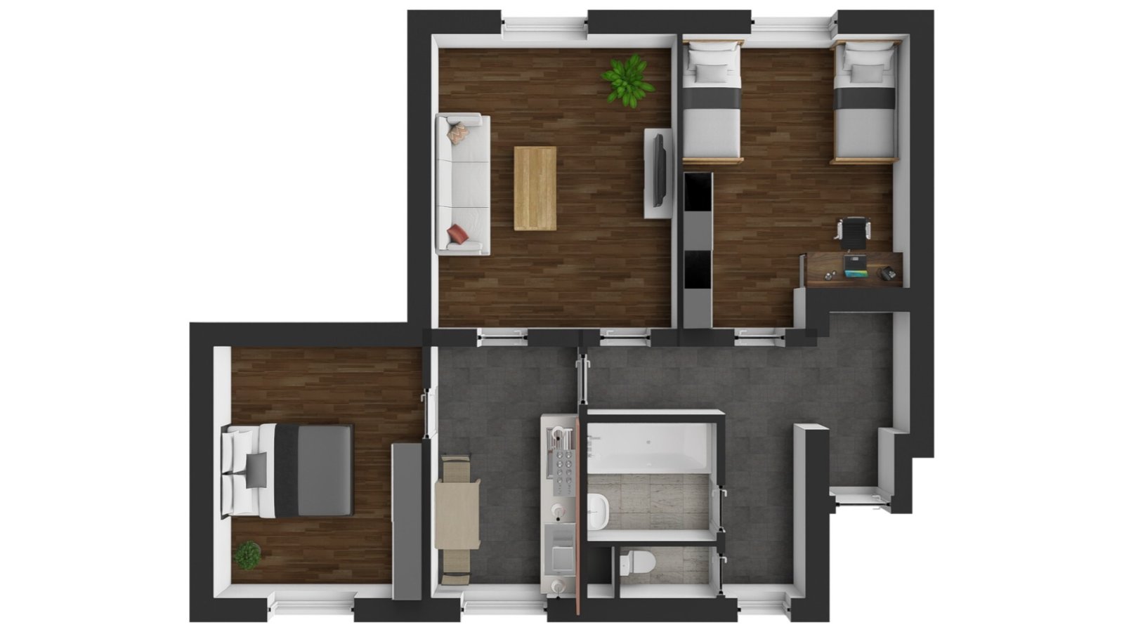 Slunný byt 3+1 - Žacléř - centrum - ulice  Na Pilíři