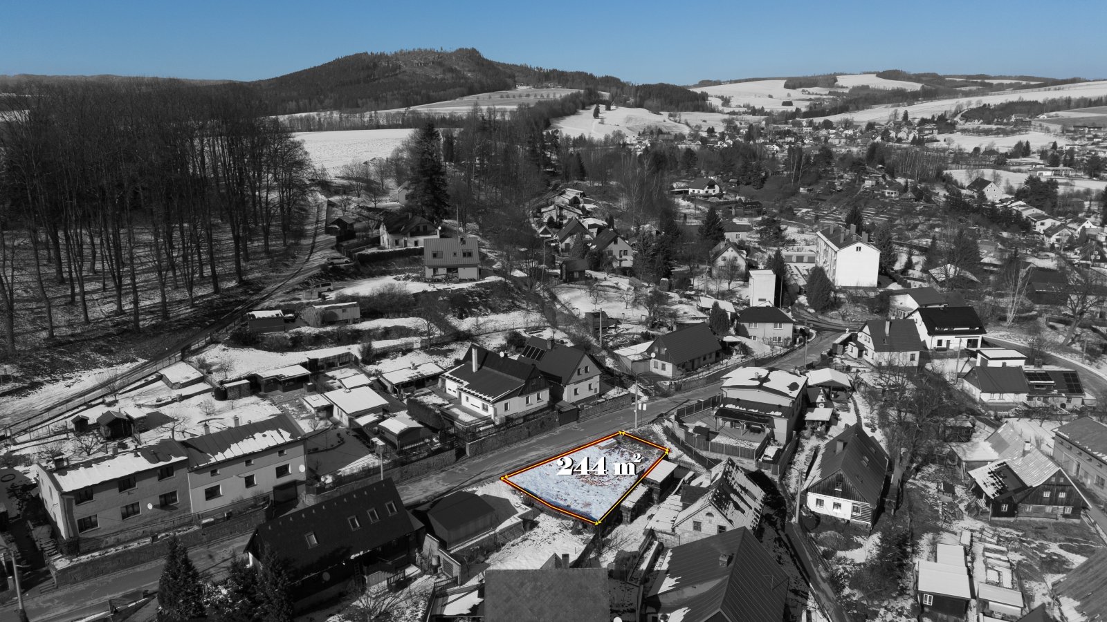 Stavební pozemek 244 m² se studií domu, Police nad Metují - Centrum