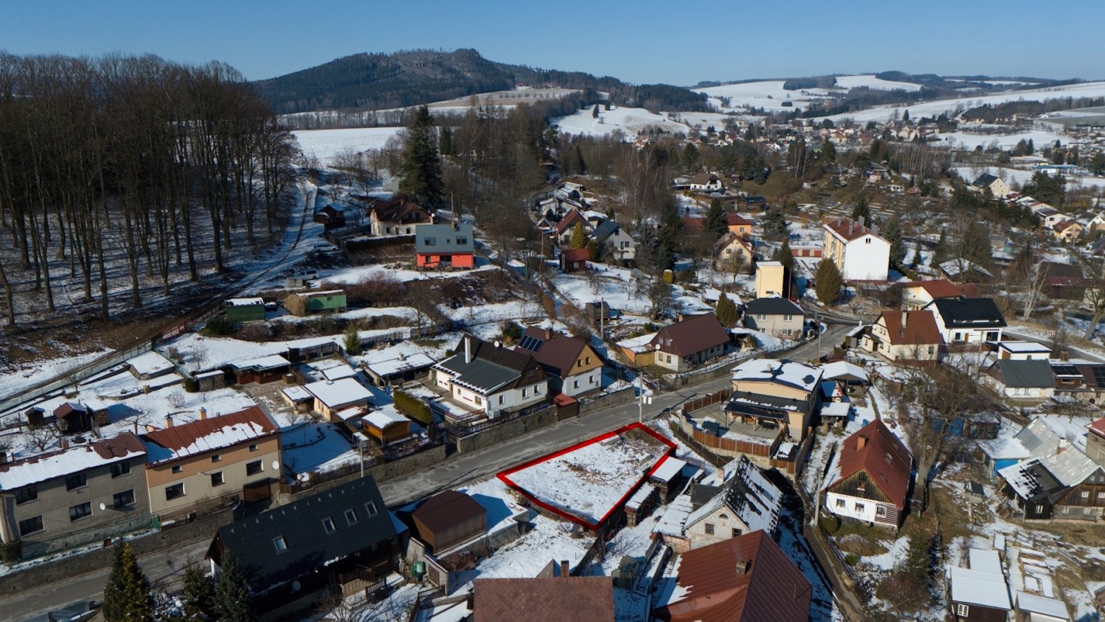 Stavební pozemek 244 m² se studií domu, Police nad Metují - Centrum