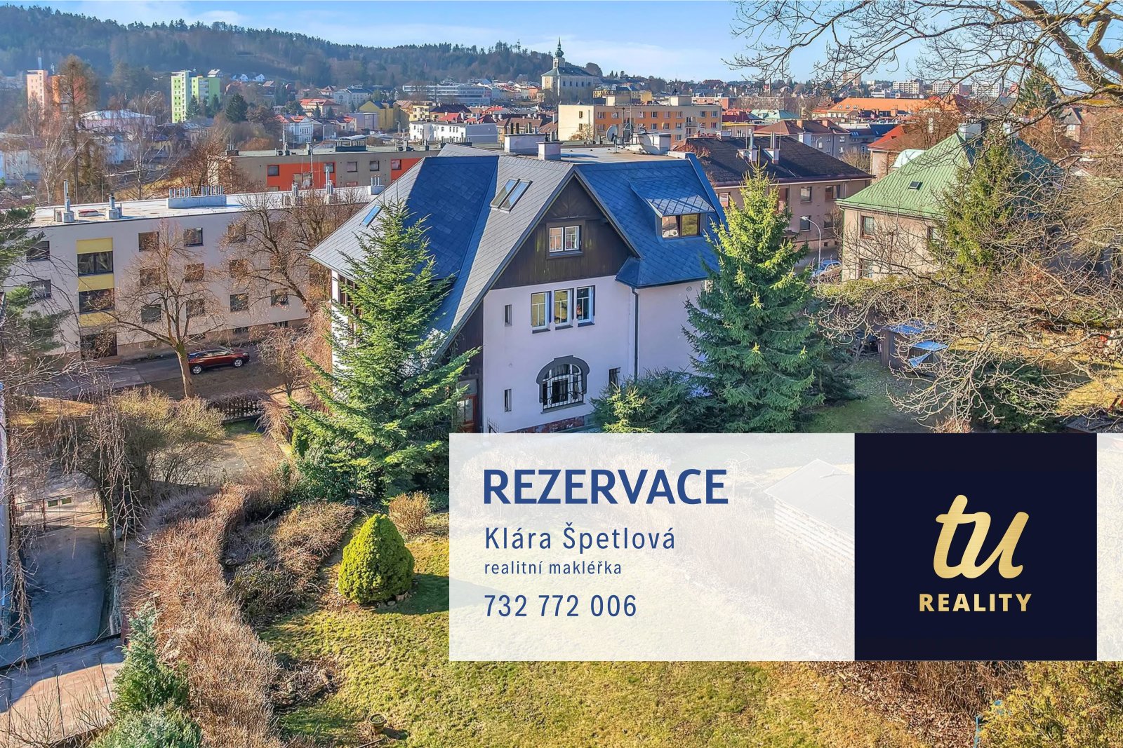 Rezervace: Zděný byt 3+1 (117m2), OV, vilová zástavba, se zahradou, Trutnov - ul. Janáčkova
