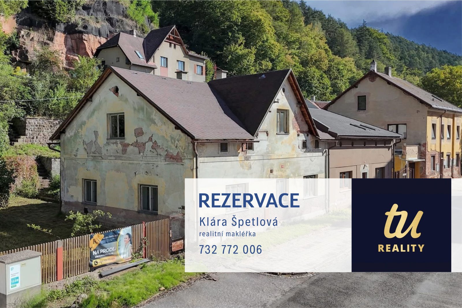 Rezervace: Rodinný dům 5+kk s pozemkem a kolnou, Úpice, ul. Bezručova, okres Trutnov