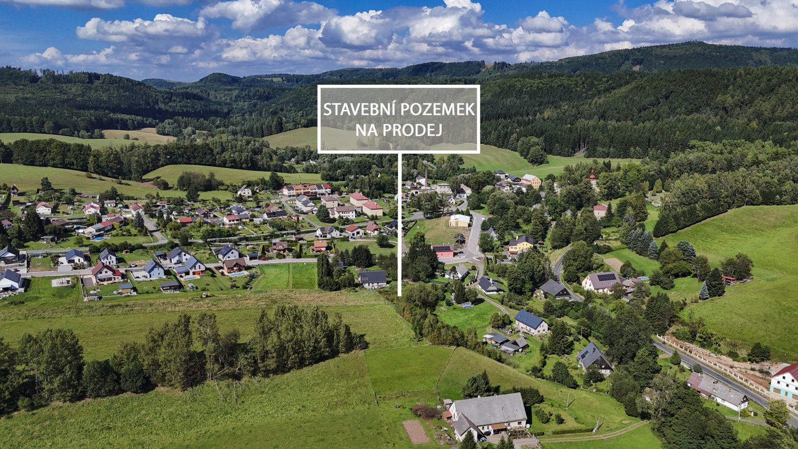 Pozemek k výstavbě rodinného domu - BV, Jívka, Horní Vernéřovice, CHKO Broumovsko