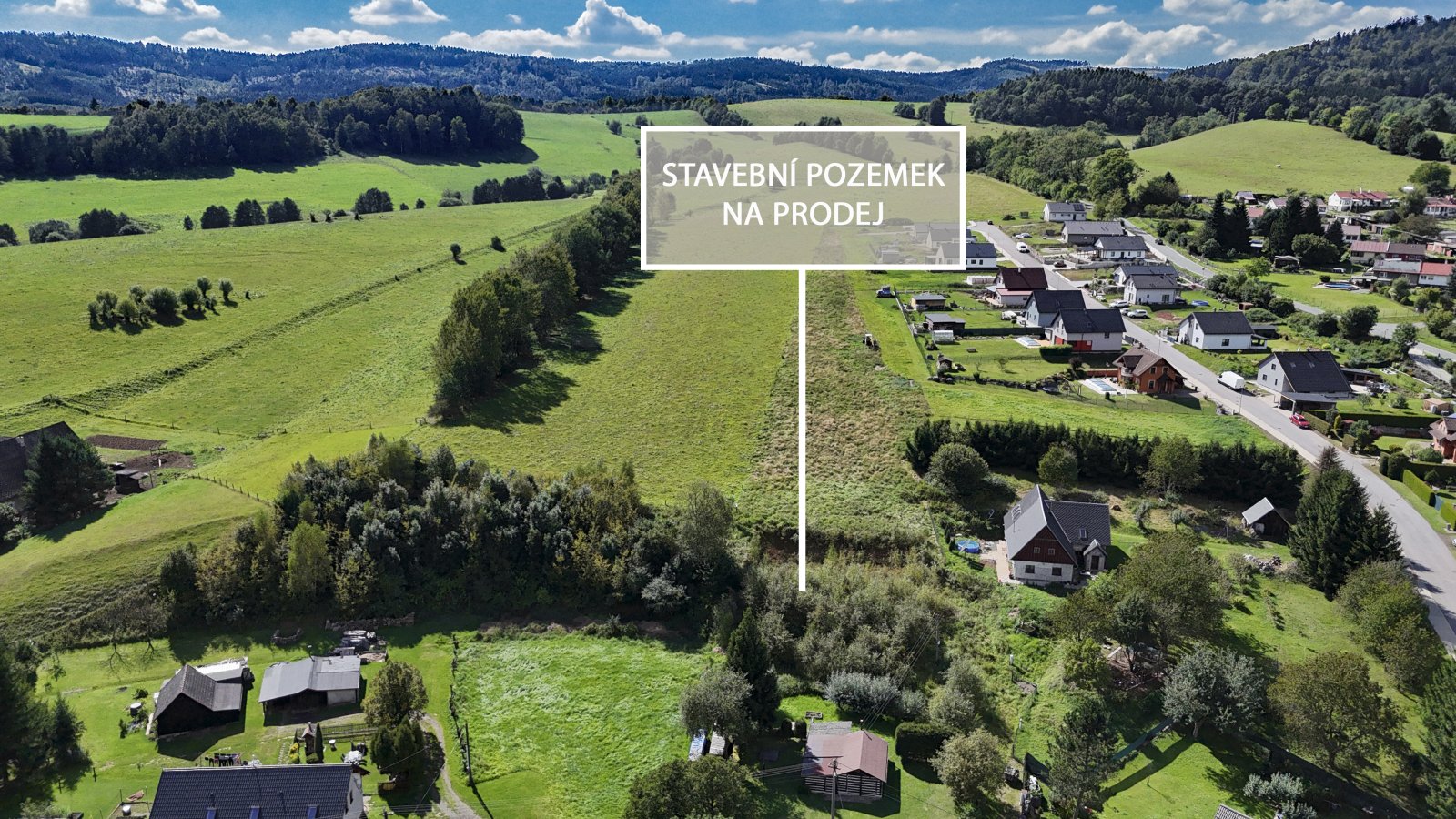 Pozemek k výstavbě rodinného domu - BV, Jívka, Horní Vernéřovice, CHKO Broumovsko