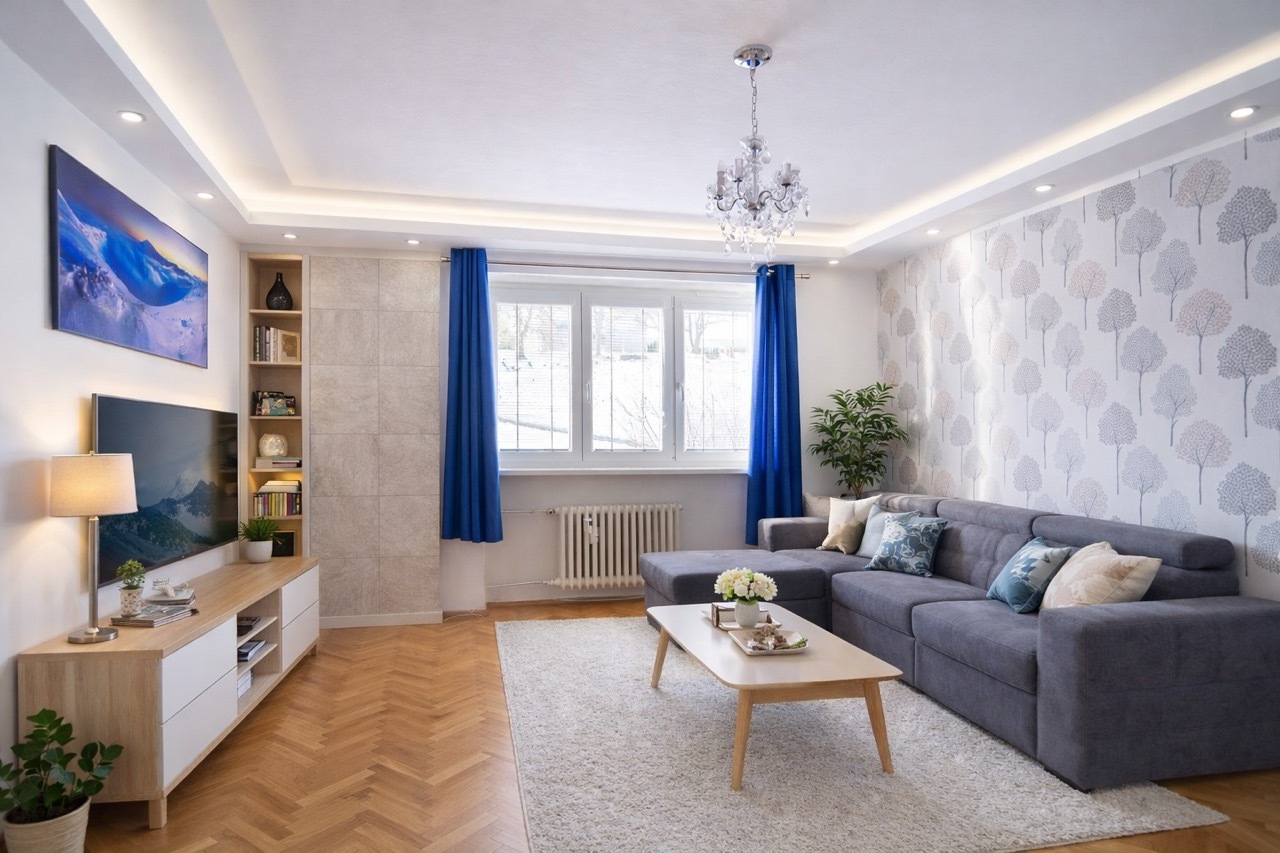 Prodej bytu 2+1 s balkonem, 56 m² + 2 sklepy – Trutnov, ul. Železničářská