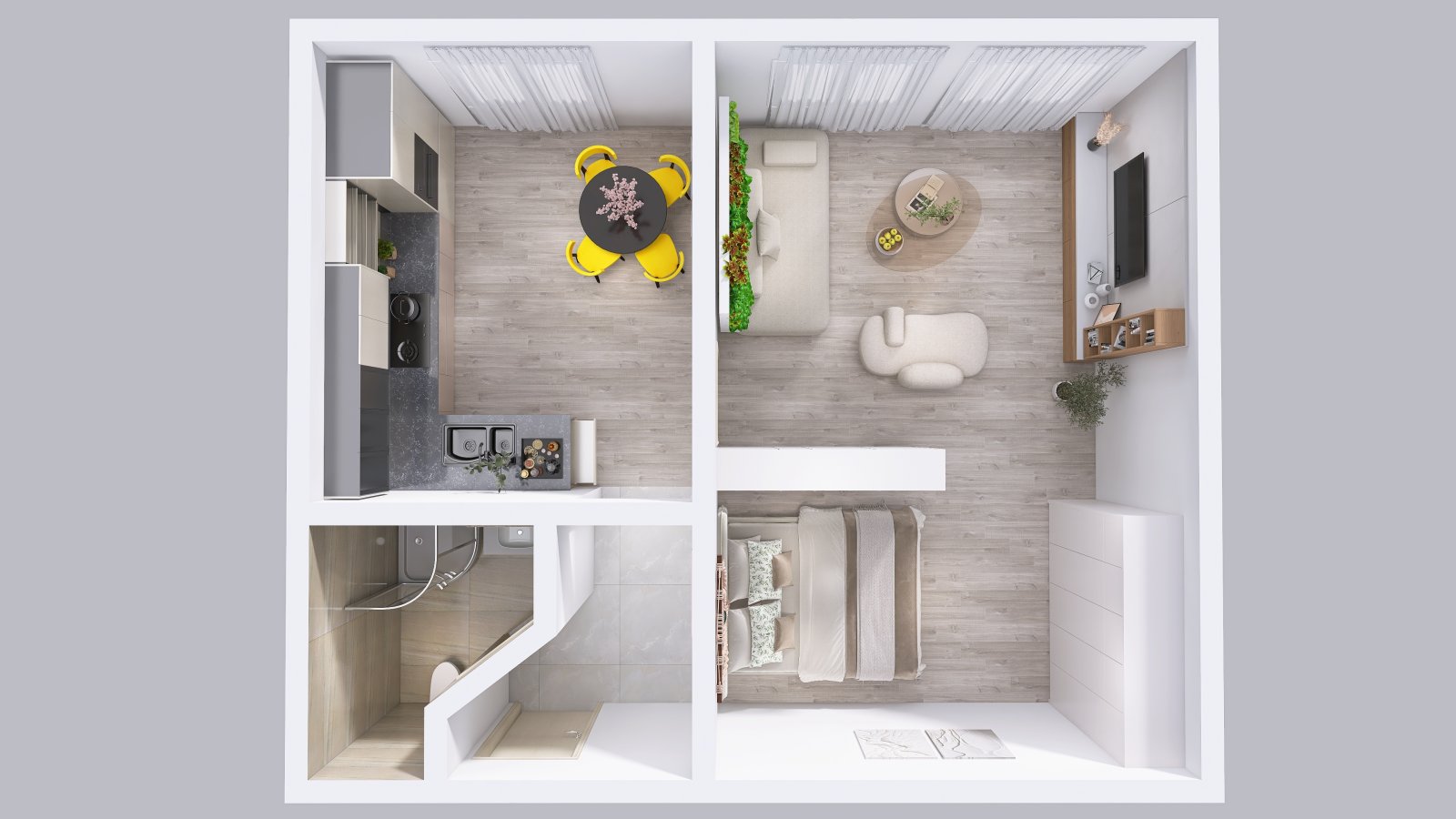 Zděný byt 2+kk po rekonstrukci, osobní vlastnictví, Trutnov - ul. Voletinská