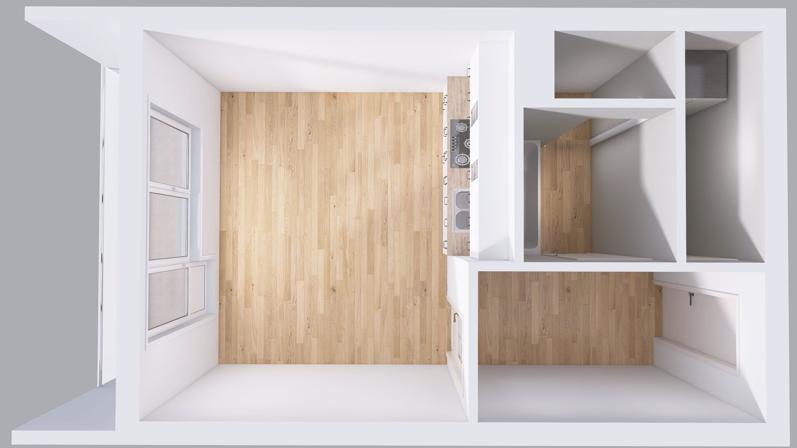 Byt 1+kk s lodžií, osobní vlastnictví, Jilemnice - J. Havlíčka, Spořilov