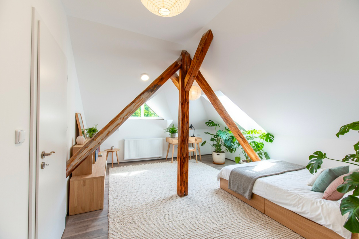 Podkrovní byt 2+1, zahrada, Úpice - Veselka