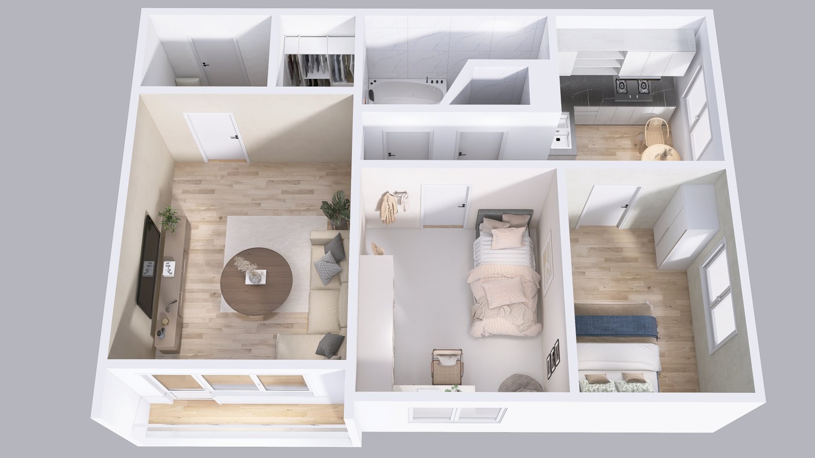 Byt 3+1 s lodžií, osobní vlastnictví, po rekonstrukci, Trutnov - Slévárenská