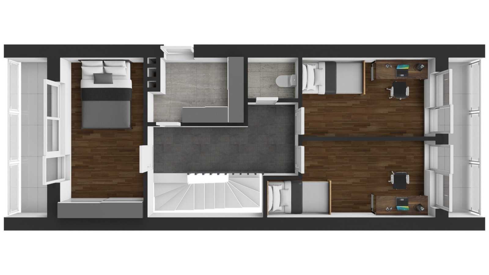 Prodej krajového řadového domu, 2x garáž, zahrada, Úpice – Rtyňka, okres Trutnov