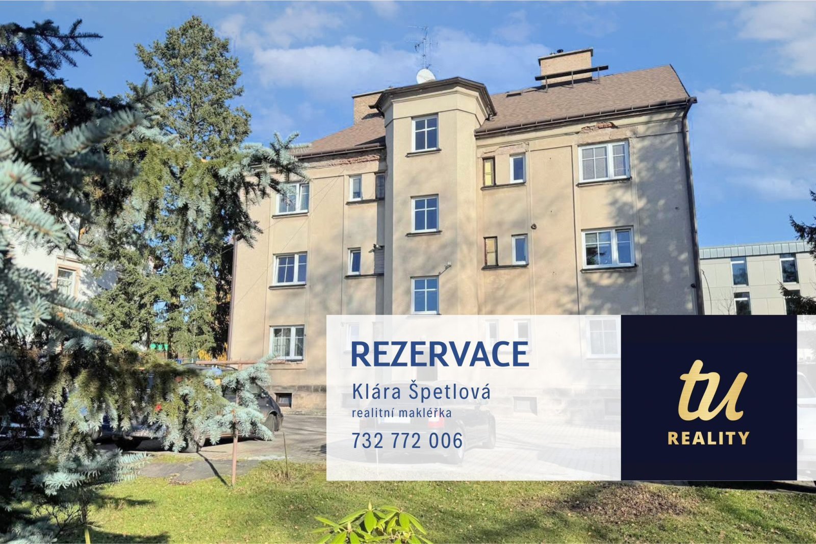 Rezervace: Zděný byt 2+kk, soukromé Bytové družstvo Horská 69, Trutnov, ul. Horská