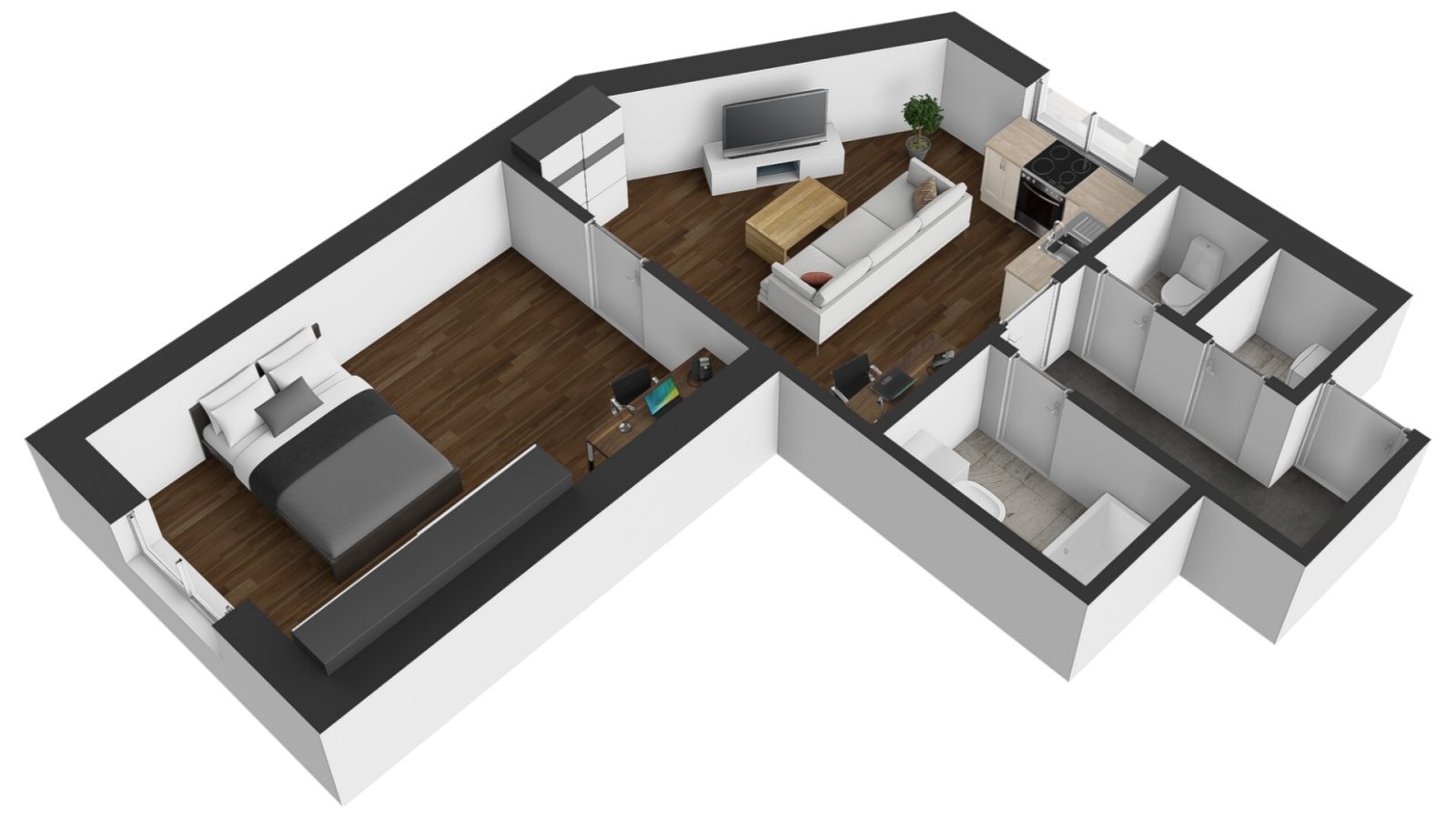 Byt 2+kk, nízké náklady, centrum - Libušinka - Trutnov