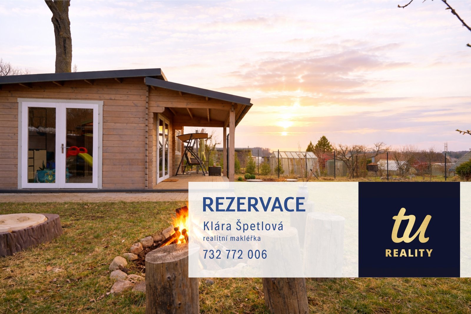 Rezervace: Novostavba zahradní chaty 2+kk s domkem na nářadí, zahrádkářská kolonie, Trutnov, Bojiště