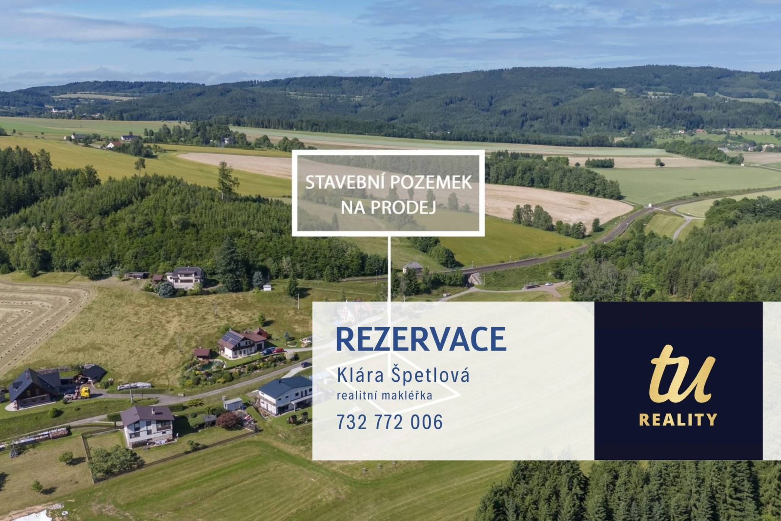 Rezervováno: Stavební pozemek - pro výstavbu rodinného domu, Suchovršice, okres Trutnov